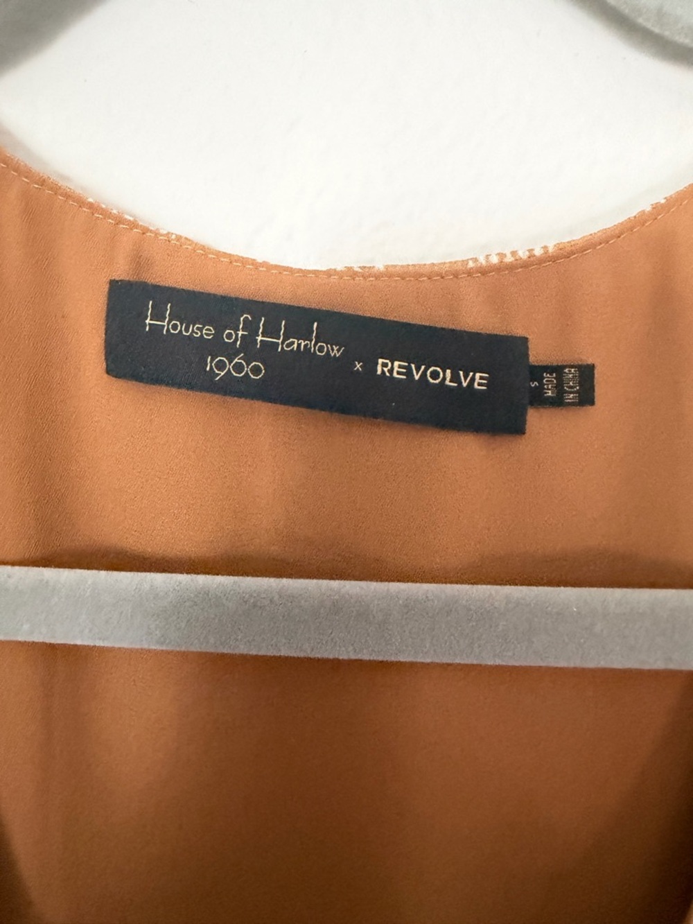 REVOLVE House of Harlow 1960 Rust Orange Chevron Dress with Slit Size S - Picture 5 of 9